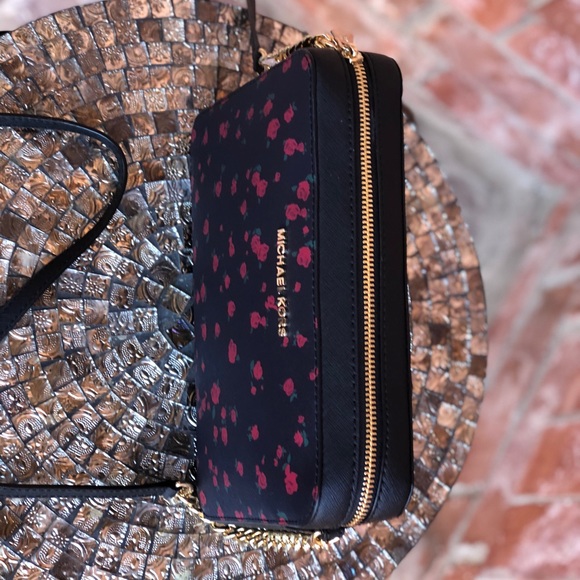 Michael kors jet set floral print crossbody black - Picture 7 of 8